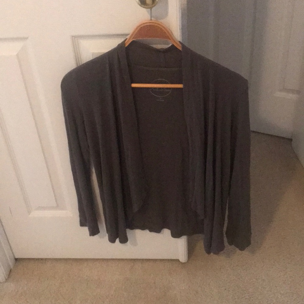 International concepts dark grey cardigan